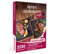 Dakotabox - Coffret cadeau Repas gourmands - Idée cadeau dîner - Un menu avec ou sans boissons pour 2 personnes
