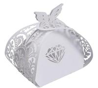 Coffret cadeau de mariage romantique - Design transparent - 25 x 21 x 0,05 cm