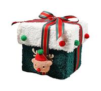 Coffret Cadeau De Noël, Rangement Sans Déformation, 12 X 12 X 13 Cm, Boîte De Friandises Festives, Contenants De Collations De Vacances, Assemblage Facile, Pour Biscuits, Bonbons Et Fruits