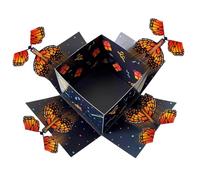 Coffret cadeau de papillon, jouets volants féeriques, papillon volant alimenté par bande de caoutchouc, boîte de farces surprise romantique pour la Saint-Valentin, un anniversaire
