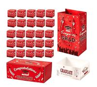 Coffret cadeau de remise de diplôme, argent à remplir et porte-cartes, 20 x 13 x 5 cm, boîte à billets surprise, coffrets cadeaux surprise DIY, installation facile, pour la célébration de l'