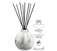 Coffret cadeau Diffuseur d'arômes Marbrure Blanc Recharge Liliflora 180 ml