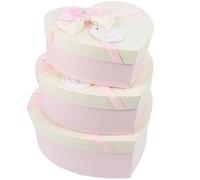 Coffret Cadeau En Forme De Coeur - Grand, Moyen, Petit - Carton Rose Durable Pour Mariages, Anniversaires, Fêtes, Cadeaux