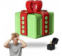 Coffret Cadeau Humoristique Adulte : Boîte à Surprise Farce et Attrape 3D - Figurine Doigt d'honneur Inutile et Décalée pour Anniversaire, Noël, Fêtes (Majeur)