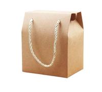 Coffret cadeau multicolore avec poignée en papier vierge for mariage, bonbons, thés, noix, biscuits, cadeaux, 8,9 x 6,7 10,5 cm, pièces pour Ranger les Boucles d'oreilles(Color 01)