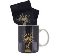 Coffret cadeau - PALADONE - Tasse en céramique noire et chaussettes - 300 ml - Design Coupe du Monde - Unisexe