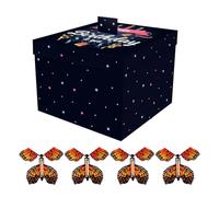 Coffret cadeau - papillon volant, carton , contient 4 papillons volants, cadeaux de fête de remise de diplôme | Pour femmes et hommes célébration fête Nouvel An, vacances