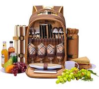Coffret cadeau pour 4 personnes - Sac de pique-nique - serviettes et couverture pare-soleil incluses