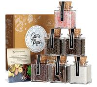 Coffret cadeau sel et poivre bio - 6 variétés + recettes | Coffret cadeau cuisine