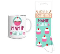 STC Coffret MUG Chaussettes Mamie