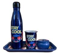 Coffret cadeau Stitch : thermos, plateau, boîte et tasse