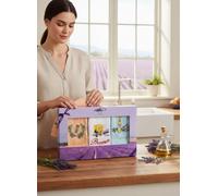 Coffret Cadeau Style Provence - Torchons Cuisine Nid d’Abeille 100% Coton Brodé 45 X 65 cm - Idée Cadeau - Torchons Absorbants et Décoratifs pour Cuisine (Boite Provence 6)