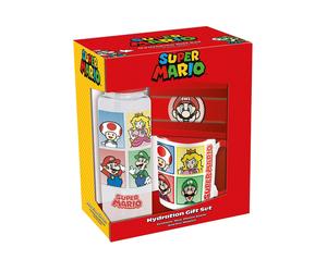 Coffret Cadeau Super Mario - Mug + Bouteille + Aimant