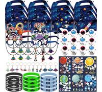 Coffret cadeau sur le thème de l'espace, idéal pour un anniversaire d'enfant, comprenant 96 pièces