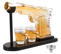 Coffret cadeau whisky comprenant 2 verres "bullet" et un pichet en verre, carafe pour hommes