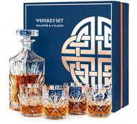 Coffret cadeau whisky : une carafe de 800 ml + 4 verres de 300 ml