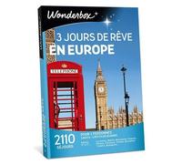 Coffret cadeau - WONDERBOX - 3 Jours de rêve en Europe - 2 nuits petit-déjeuner - 2 personnes - 2110 séjours