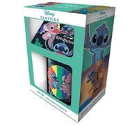 Coffret Cadeay Lilo & Stitch - "You're my fave" - Ensemble de Mug, dessous de verre et porte clés