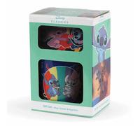 Coffret Cadeay Lilo & Stitch - "You're my fave" - Ensemble de Mug, dessous de verre et porte clés