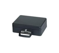 MAUL Caissette à Monnaie en Acier avec Insert de Comptage, Verrouillable, Compartiment à Billets Amovible, Caisse Portable avec 2 Clés, Convient Comme Coffre-Fort, Caisse à pourboires, Noir