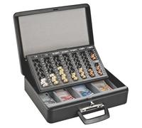 Coffret caisse Business avec monnayeur - noir