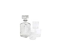Coffret carafe à whisky en verre avec 4 Verre