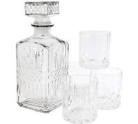 Cook Concept Carafe à whisky KV7190 930 ml avec 4 verres assortis transparent