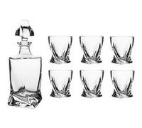 Coffret carafe avec 6 verres Rugg - Table Passion - Transparent / Cristal - Verre Transparent