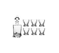 Coffret carafe avec 6 verres Rugg - - Transparent / Cristal - Verre