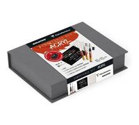 Coffret Carnet Etival 10x15cm Clairefontaine 1 Toile Prête À Peindre Et 3 Marqueurs Molotow