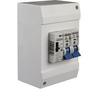 Zenitech Coffret chauffe-eau 2 disjoncteurs 2A-20A et contacteur Jour/Nuit