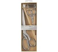 Coffret ciseaux : couture 21.5cm + broderie 9.5cm + dé à coudre + épingles - Milward(...) - Argent Argent G