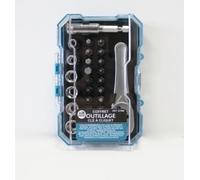 Coffret liquet 28 pièces : 6 douilles et 20 embouts + 1 adaptateur - Réf. 97609