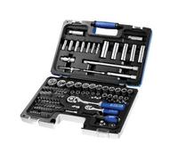 Coffret liquet Douilles + accessoires 1/4''-1/2'' 98 pièces