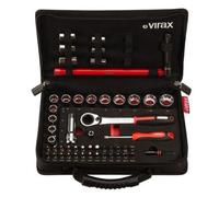 Coffret clé robinet + douilles traversantes, 51 pièces - VIRAX - 310410