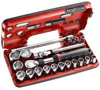 Coffret cliquet extensible + douilles 1/2 6 pans 21 pièces FACOM - SXL.DBOX1PB