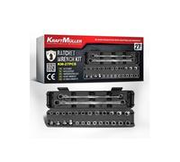 Coffret cliquet Kraft Muller KM-27PCS, comprenant 2 clés Flex de 14 et 19mm, avec 25 emboûts