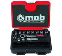 Coffret 10 douilles débouchées -1 cliquet -1 rallonge -2 adaptateurs MOB