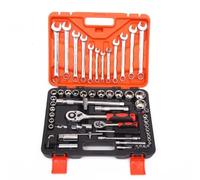 Coffret cliquet universel Ensemble D'outils Combinés Boîte À Outils De Voiture Douille ombinée Entretien Boîte À Outils Manuelle Domestique 61 Pièces