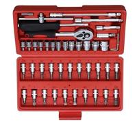 Coffret cliquet universel Jeu De Clés À Douille 46 Pièces Outil De Réparation Automobile Moto Domestique Couple À Cliquet Pour Combo Boîte À Outils Mécaniques