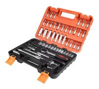 Coffret cliquet universel Kit De Clés À Cliquet Jeu De Douilles Kit D'outils De Réparation Automobile ynamométrique À Cliquet Outil De Réparation Combiné 53 Pièces