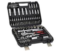 Coffret cliquet universel Kit D'outils Mécaniques Jeu De Clés À Cliquet À Douille À 6 Points Mallette À Outils De Réparation Outils Manuels De Réparation Automobile 108 Pièces
