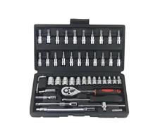 Coffret cliquet universel Kit D'outils Réparation Automobile Jeu Douilles 46 Pièces/ensemble Outil Réparation Automobile ynamométrique À Cliquet Combo Ensemble D'outils Réparation