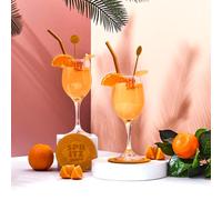 Cook Concept - Coffret Cocktail Spritz KV7411 - 10 pièces orange et rouge