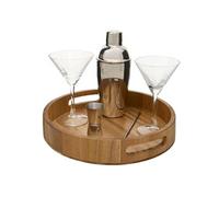 - Coffret Cocktail "Jules" 6 Pièces Marron en Bois