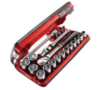 Coffret compact cliquet douille Standard 1/2 Détection BOX - 6 pans - FACOM - SL.DBOX1PB"