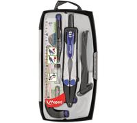 Maped Compas Technic Compact 7 pièces Métallo-Plastique Bleu
