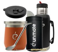 Coffret complet yerba maté Un Mate Termolid DualFlow PRO Sakura Pink – tasse 230 ml, bouteille 1 L, bombilla et yerbera