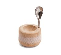 Coffret coquetier et cuillère Piou Plume hêtre naturel Roger Orfèvre