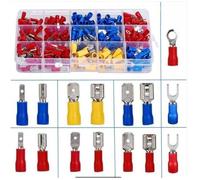 Coffret cosses électriques à sertir - ZOR® - 280 pièces - Isolées - Assortiment connecteurs - Ronde - Plates - Cosses F